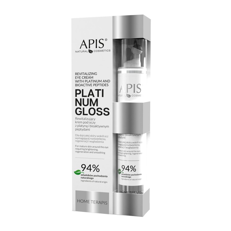 Apis Home Terapis Platinum Gloss revitalisierende Augencreme mit Platin und bioaktiven Peptiden 10 ml