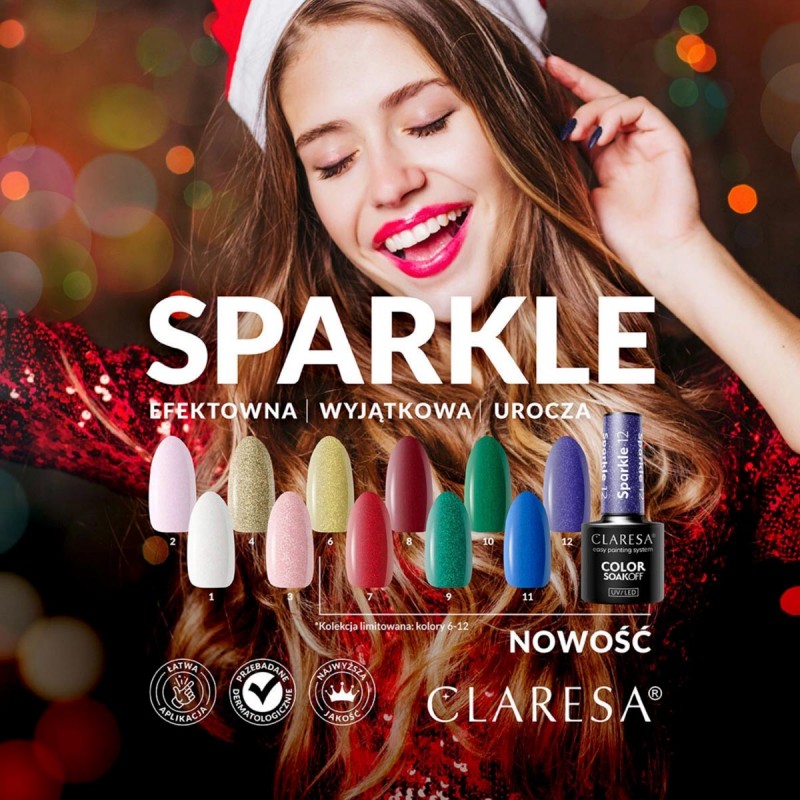 CLARESA Hybrid-Nagellack SPARKLE 12 -5g