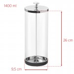 Glasbehälter zur Instrumentendesinfektion 1400 ml