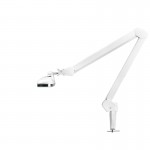 LED-Werkstattleuchte Elegante 801-s mit weißem Standard-Schraubstock