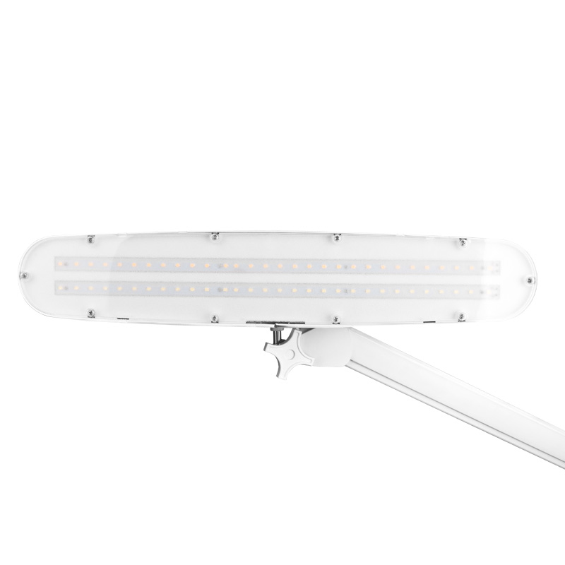 LED-Werkstattleuchte Elegante 801-s mit weißem Standard-Schraubstock