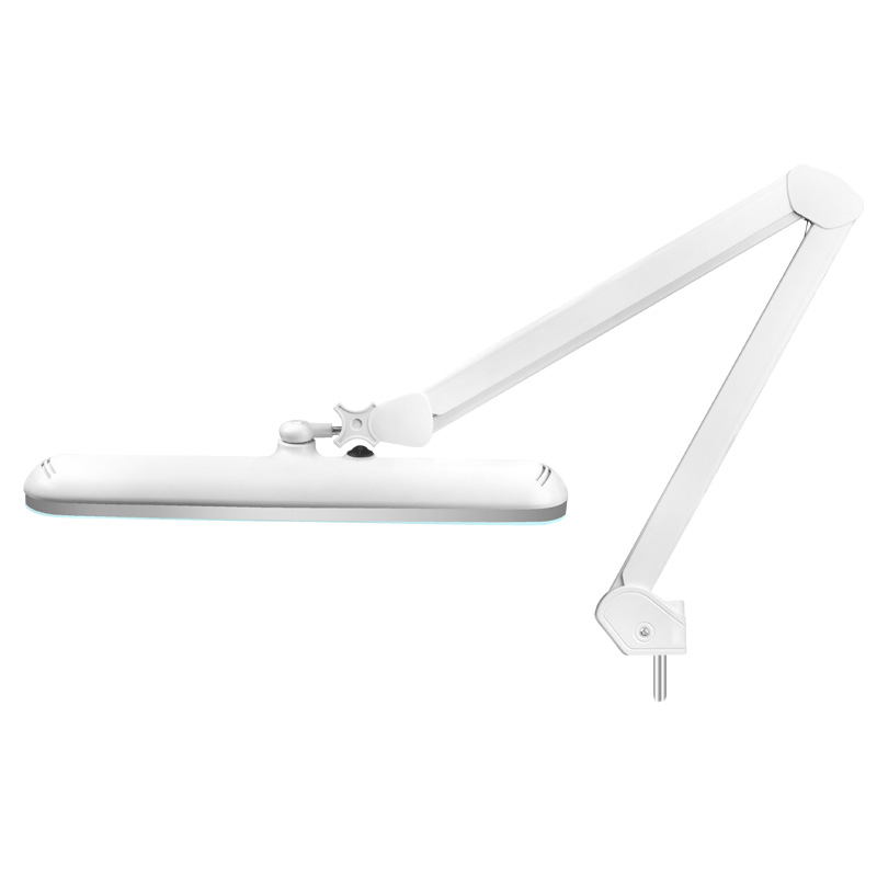 LED-Werkstattleuchte Elegante 801-s mit weißem Standfuß