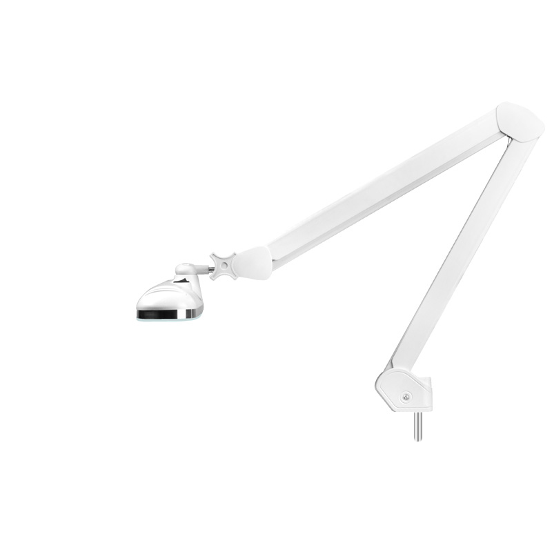 LED-Werkstattleuchte Elegante 801-s mit weißem Standfuß