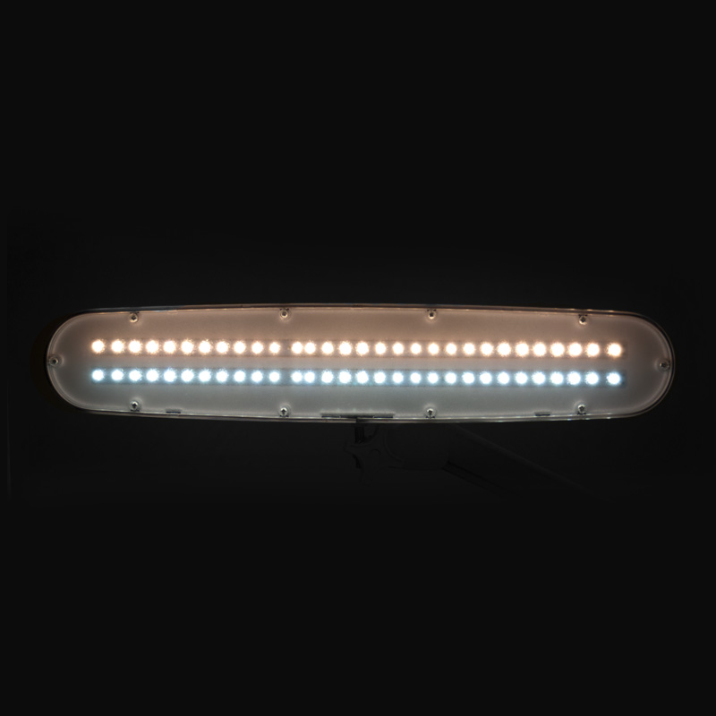 LED-Werkstattleuchte Elegante 801-tl mit verstellbarem Fuß. Intensität und Farbe des weißen Lichts