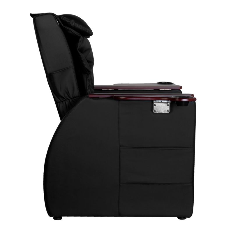 Azzurro 101 schwarzer Pediküre-Spa-Stuhl mit Rückenmassage