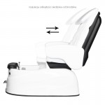 Pediküre-Spa-Stuhl AS-122 weiß mit Massagefunktion und Pumpe