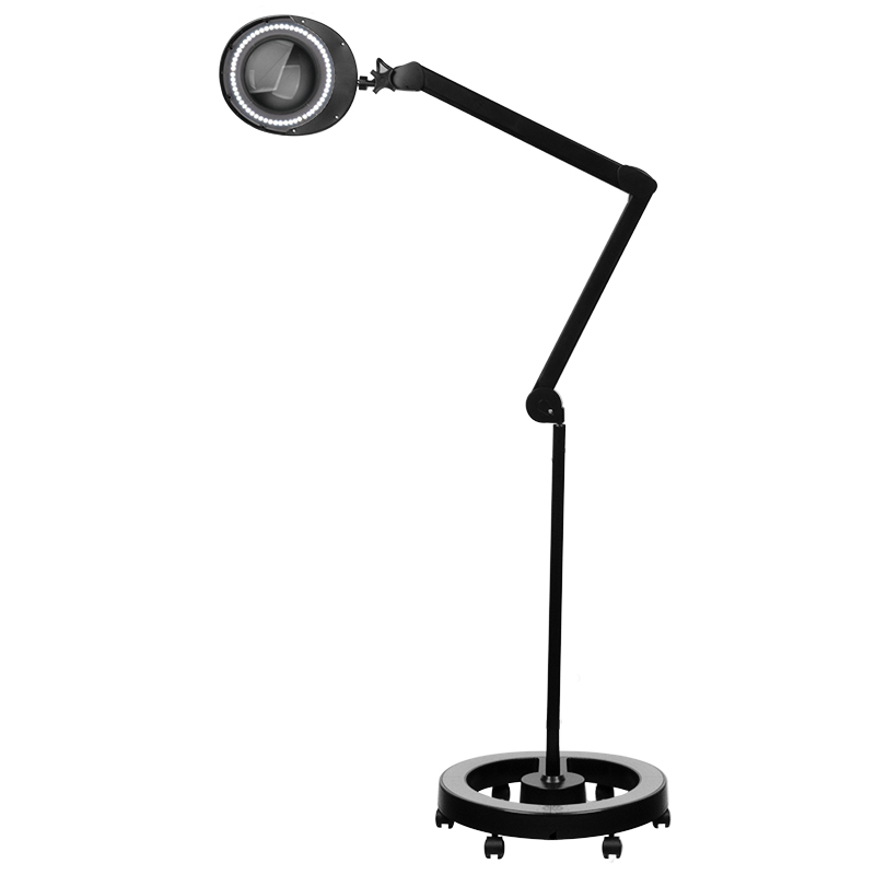 Elegante 6025 60 LED SMD 5D schwarze Lupenlampe mit Stativ