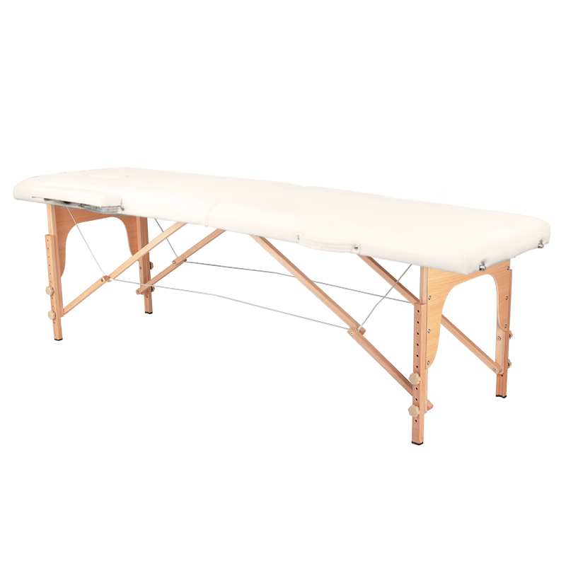 Klappbare Massageliege Holz Komfort Activ Fizjo 2-Segment-Creme