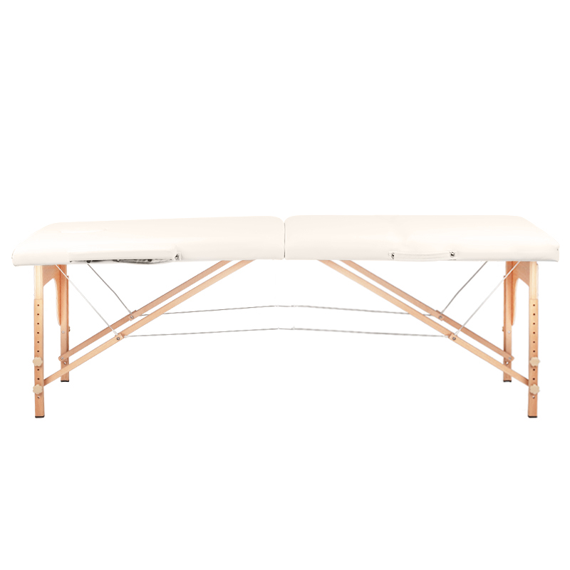 Klappbare Massageliege Holz Komfort Activ Fizjo 2-Segment-Creme